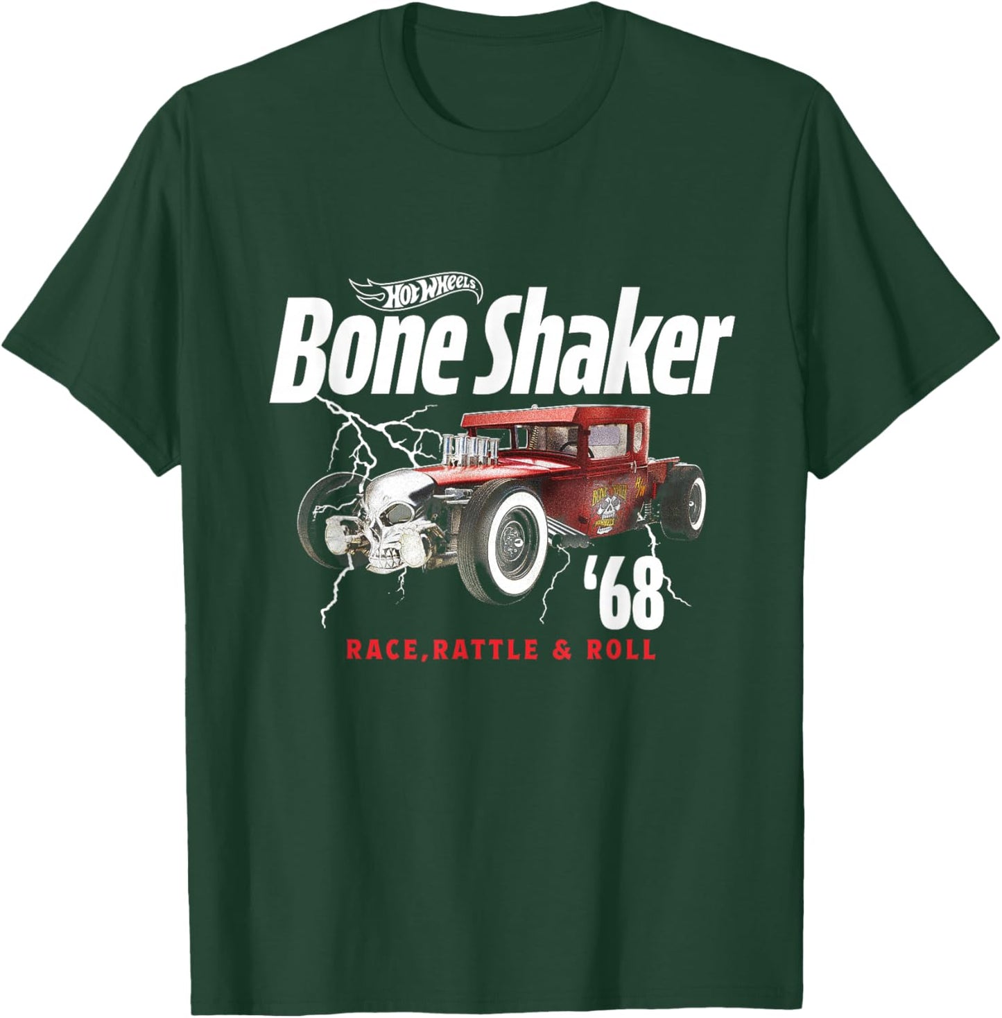 Hot Wheels Bone Shaker Race, Rattle & Roll T-Shirt - T-Shirt | Forest