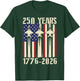 Flag Vintage 250 Years American 1776 2026 250th USA Birthday T-Shirt - T-Shirt | Forest