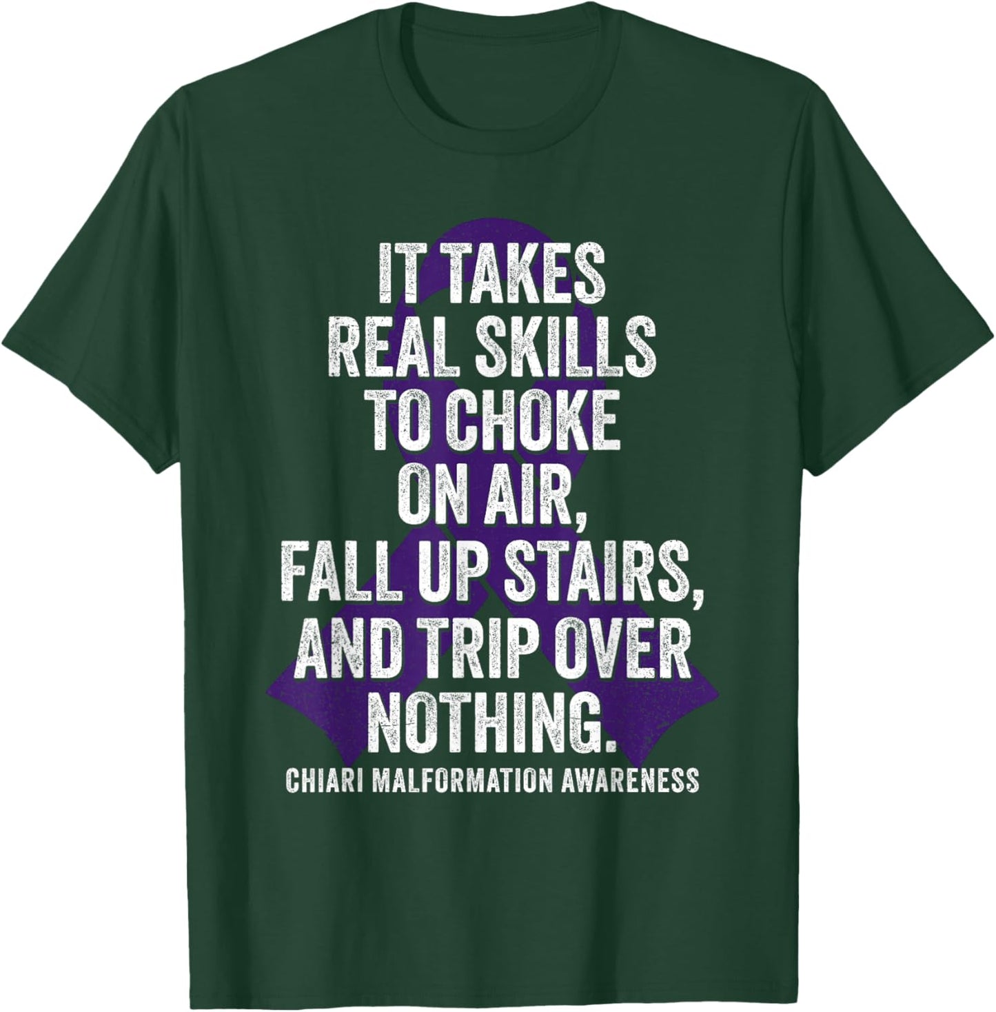 Chiari Malformation Awareness Funny Chiari Warrior T-Shirt - T-Shirt | Forest