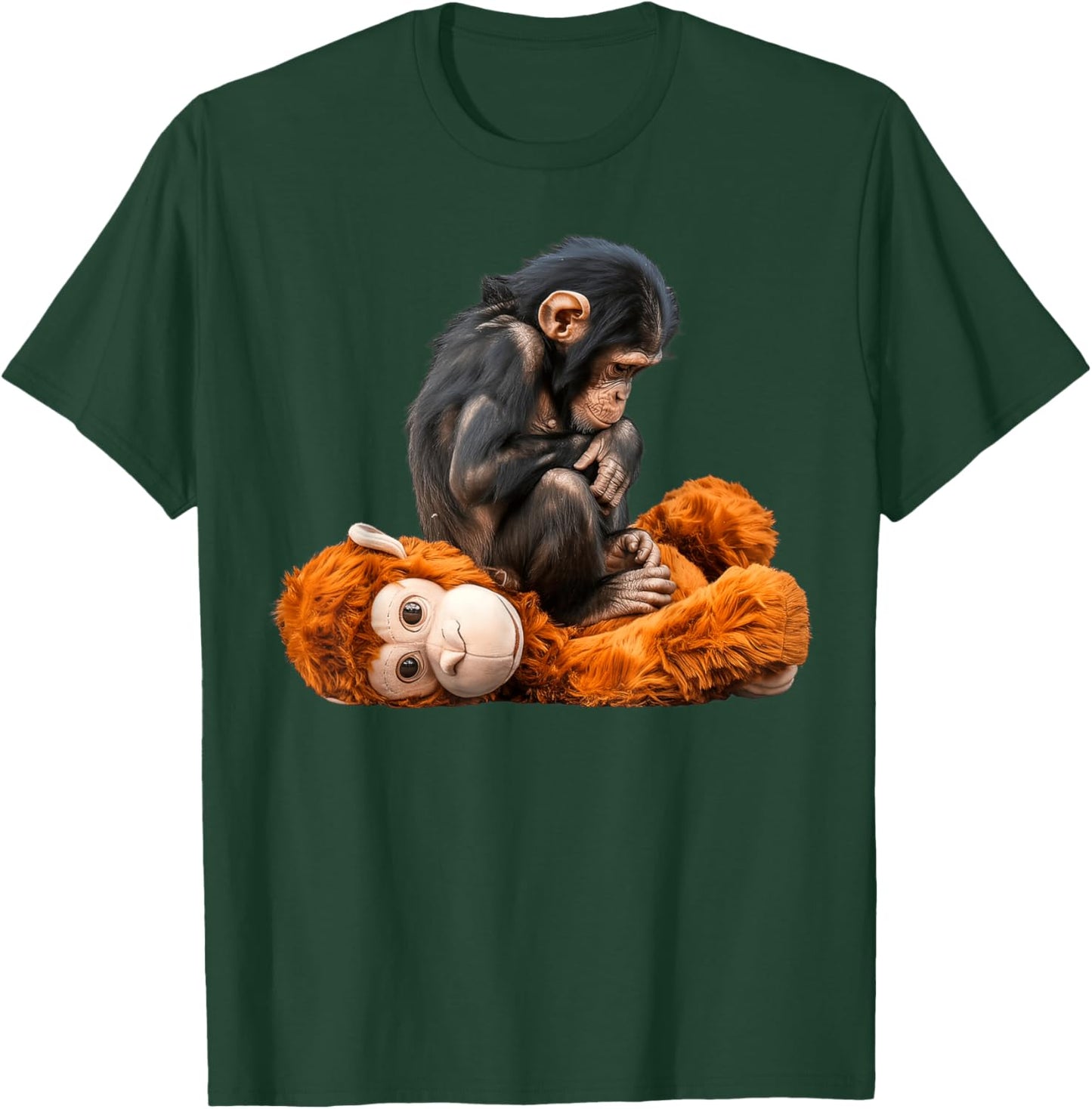Cute Baby Monkey Punch T-Shirt - T-Shirt | Forest