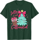 Jolly and Caffeinated Coquette Christmas Tree Coffee Lover T-Shirt - T-Shirt | Forest