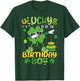 St Patricks Day Lucky Birthday Boy Shamrock Boy Men Kids T-Shirt - T-Shirt | Forest
