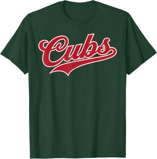 Vintage Cubs Name Retro Design Women and Kids T-Shirt - T-Shirt | Forest
