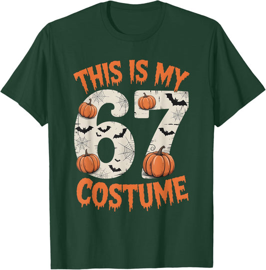 This is My 67 Halloweem Costume T-Shirt - T-Shirt | Forest