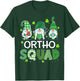 Ortho Squad Gnome Nurse Stethoscope Shamrock St Patricks Day T-Shirt - T-Shirt | Forest