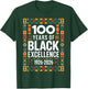 100 Years of Black Excellence Heritage Design T-Shirt - T-Shirt | Forest