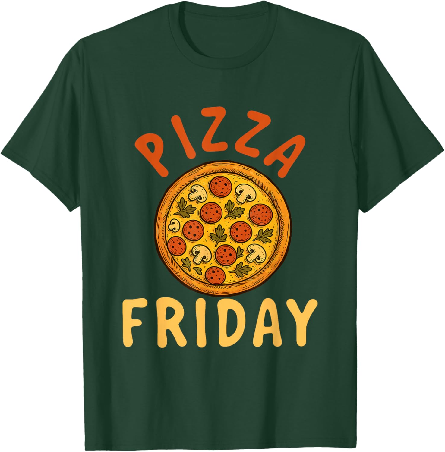 Pizza Friday - Food Lover Pizza Baker Italian Food T-Shirt - T-Shirt | Forest