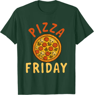Pizza Friday - Food Lover Pizza Baker Italian Food T-Shirt - T-Shirt | Forest