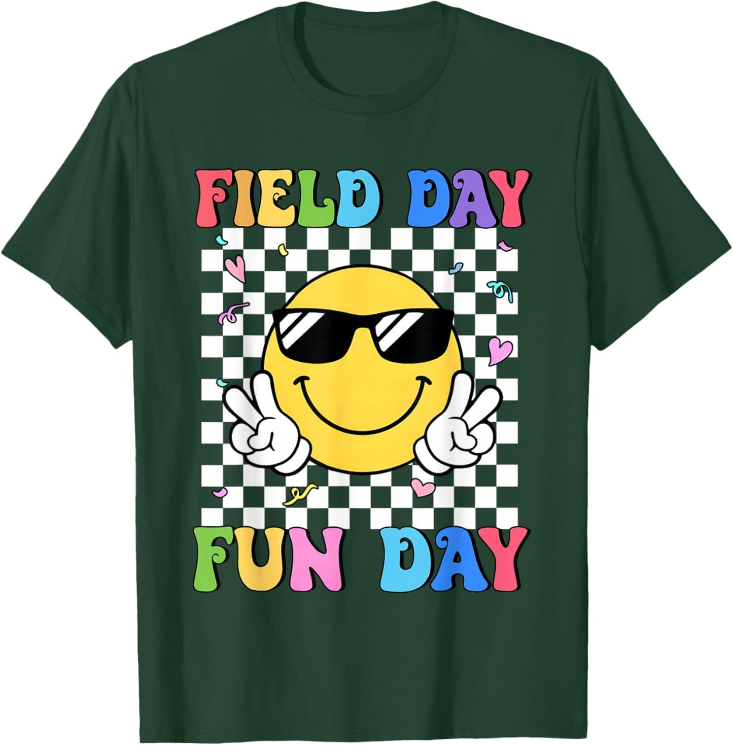 Field Day Fun Day Last Day of School Teacher Student Kids T-Shirt - T-Shirt | Forest