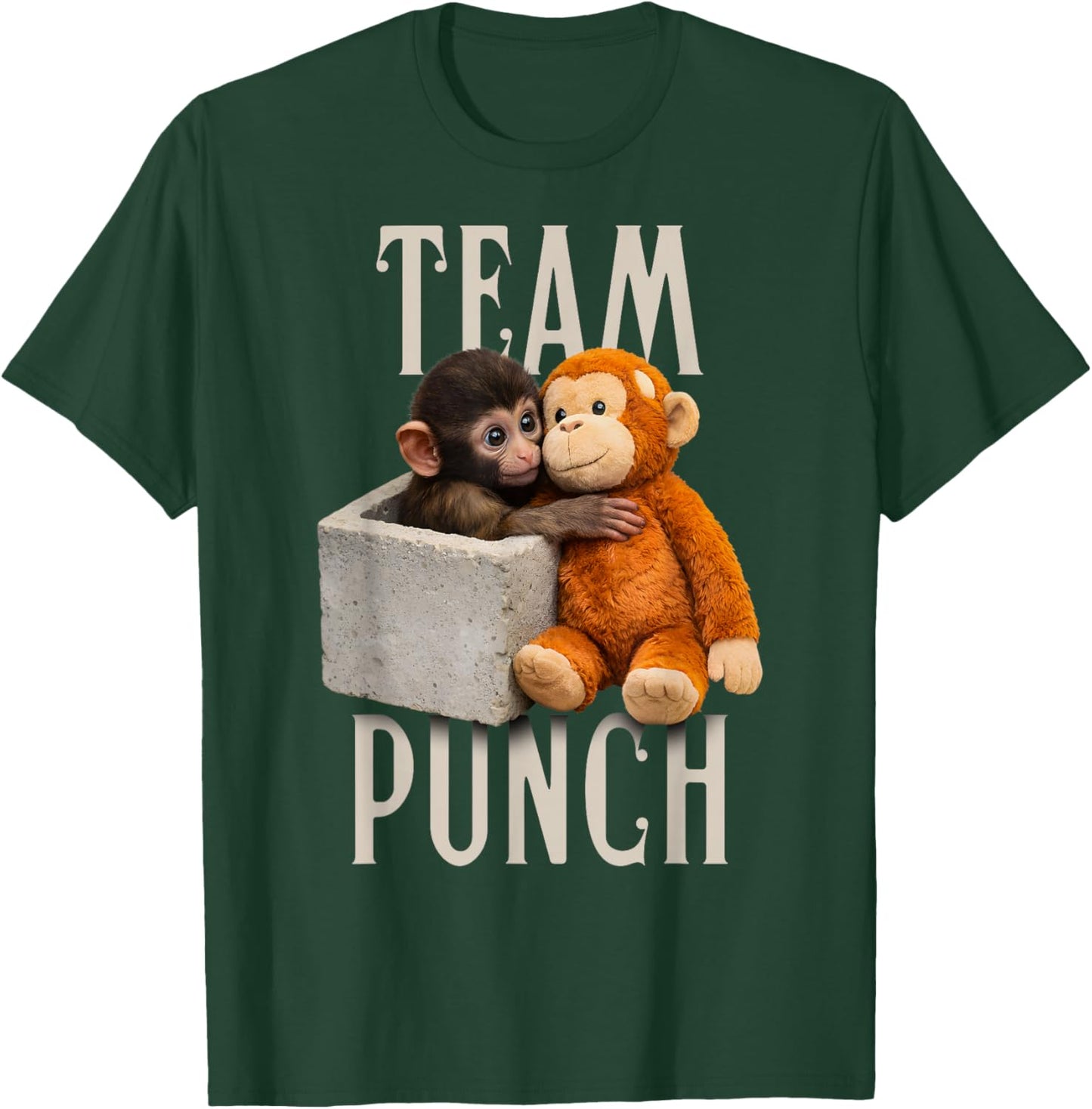Baby Monkey Punch Team Punch T-Shirt - T-Shirt | Forest