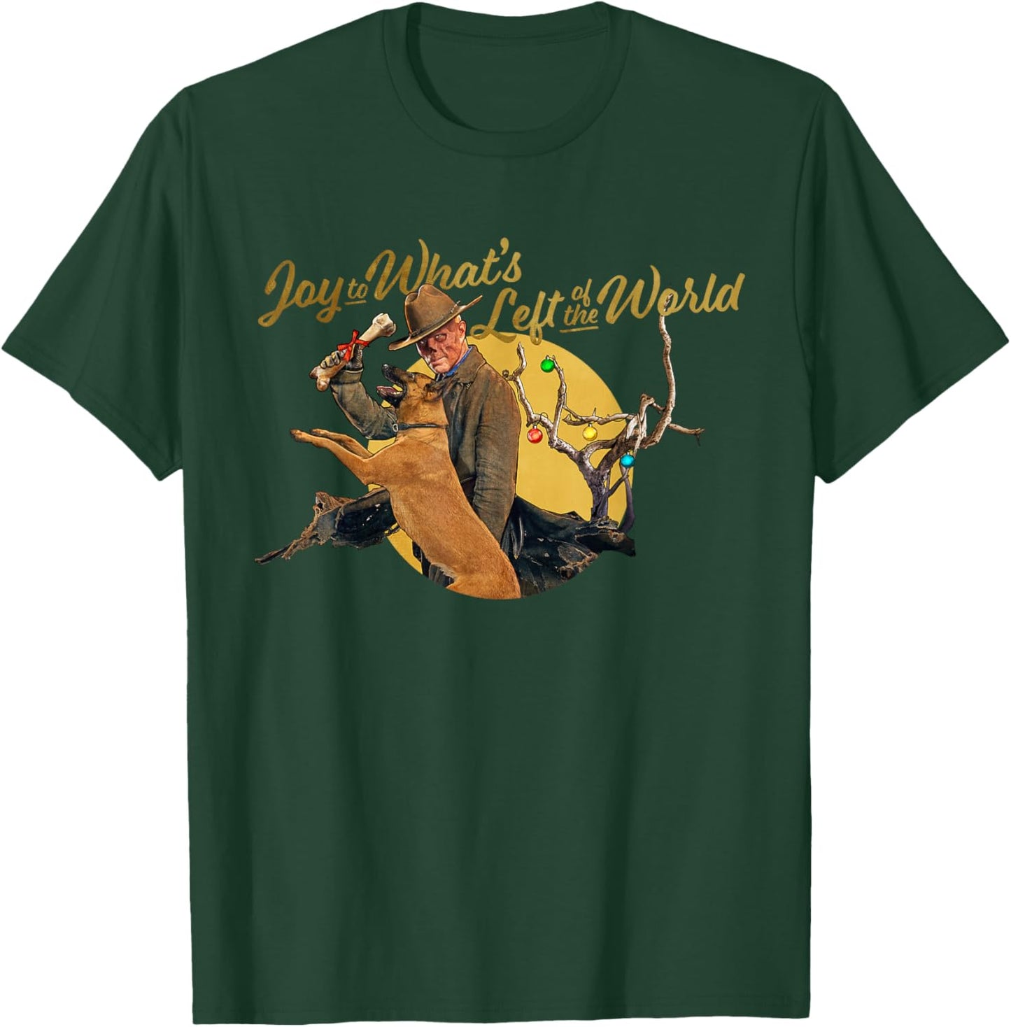 Fallout - Joy to What's Left of The World The Ghoul T-Shirt - T-Shirt | Forest