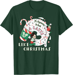 Disney It's Beginning to Look a Latte Like Christmas Coffee T-Shirt - T-Shirt | Forest