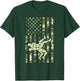 Vintage Wrestling Camo USA American Flag Patriotic Wrestler T-Shirt - T-Shirt | Forest