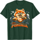 Vintage Pomzilla Pomeranian Dog Monster Pom Dog Lover Men T-Shirt - T-Shirt | Forest