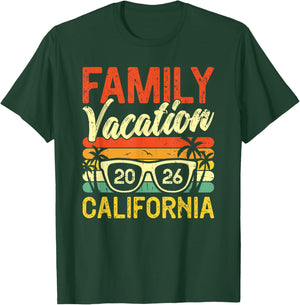 Family Vacation 2026 California T-Shirt - T-Shirt | Forest