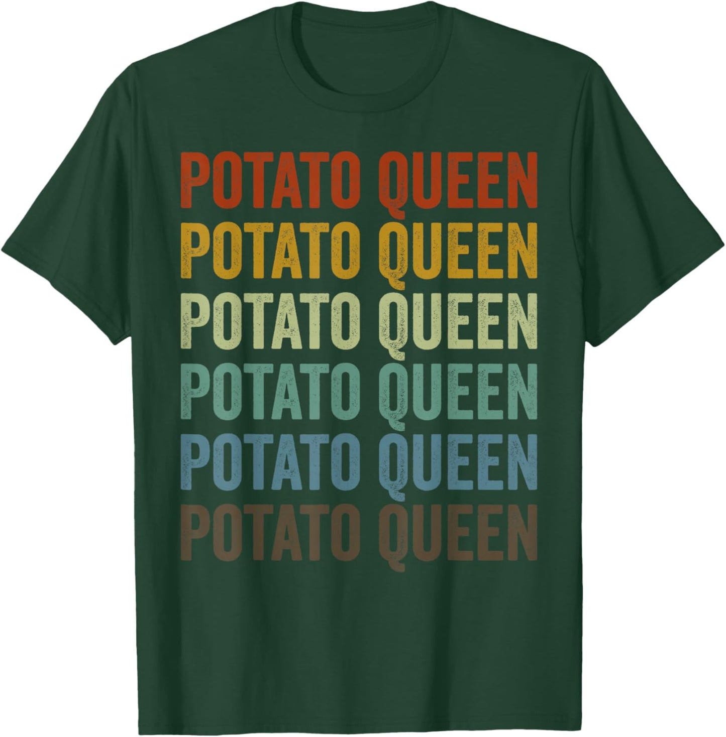 Potato Queen Potato Lover Queen T-Shirt - T-Shirt | Forest