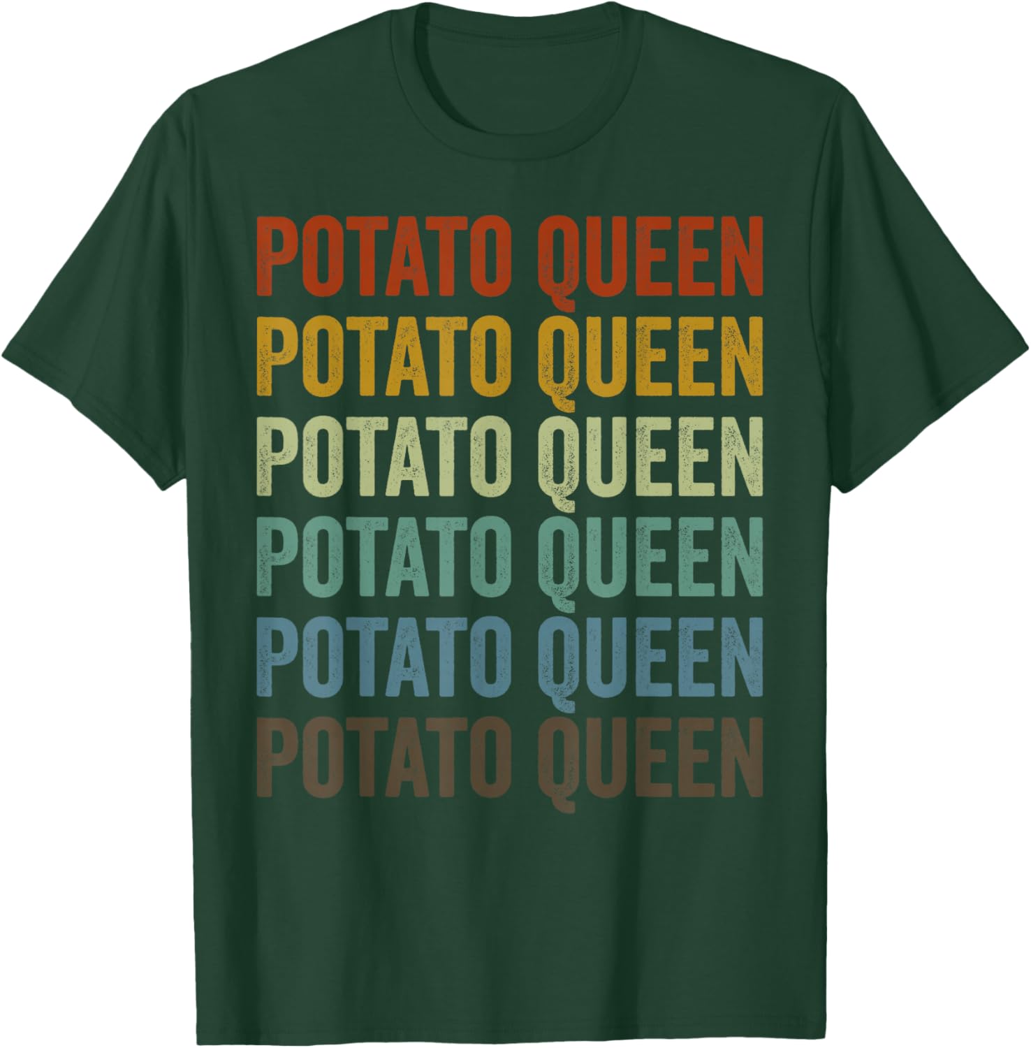 Potato Queen Potato Lover Queen T-Shirt - T-Shirt | Forest