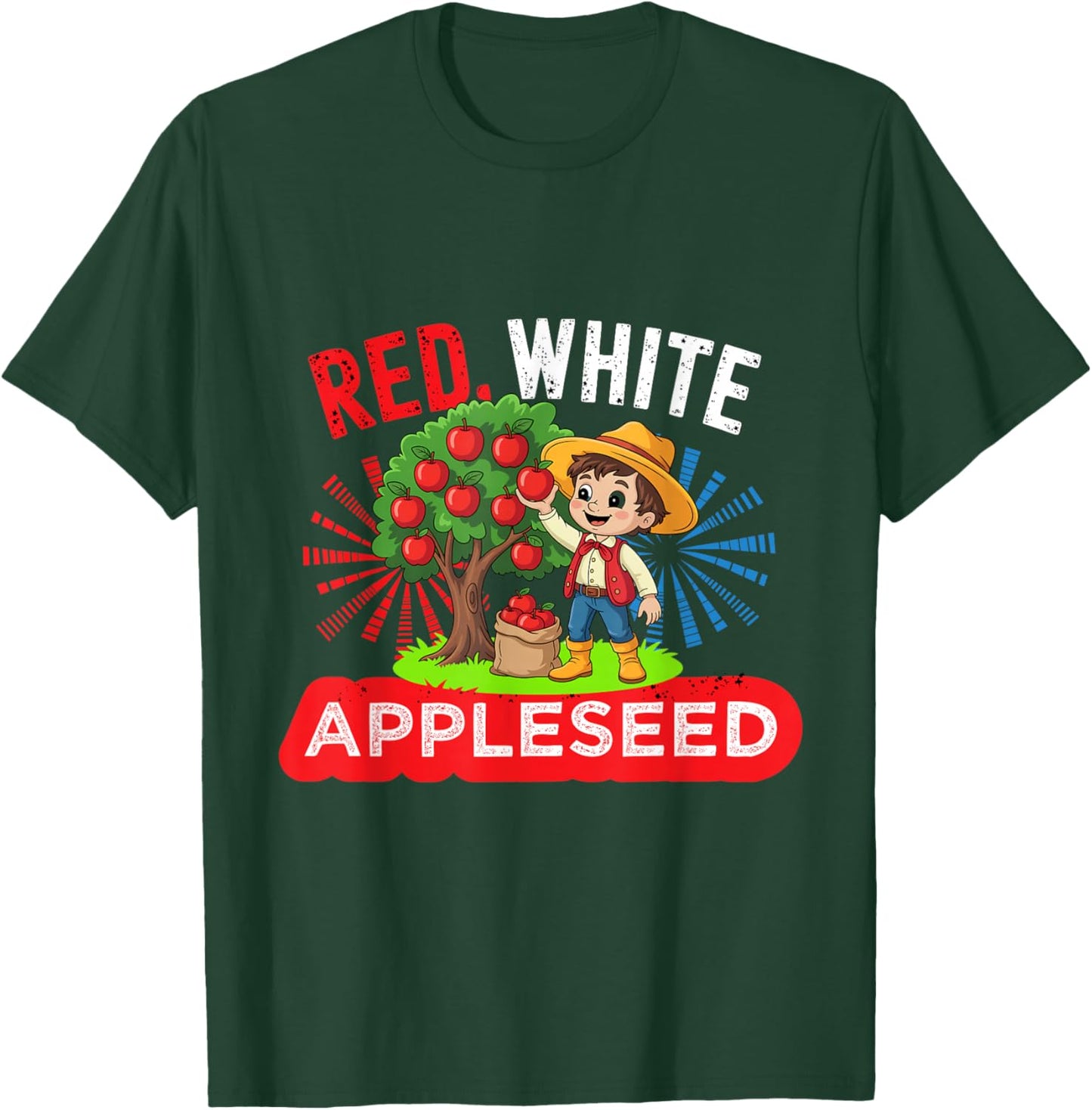 Johnny Appleseed Day Costume US September 26th Retro Tree T-Shirt - T-Shirt | Forest