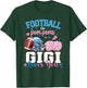 Football or Pom Poms Gigi Loves You Baby Gender Reveal T-Shirt - T-Shirt | Forest