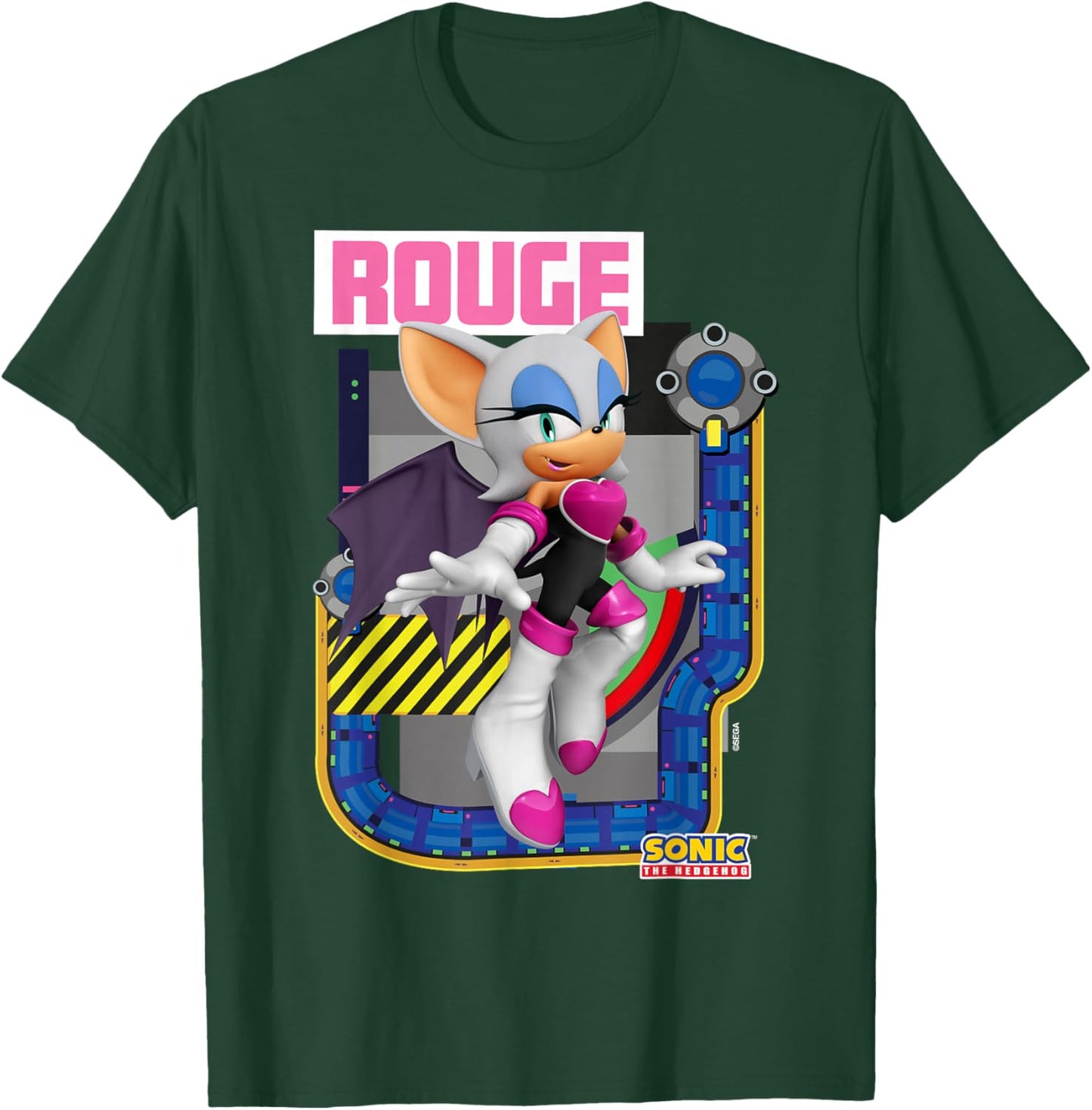 Sonic The Hedgehog - in The Zone - Rouge T-Shirt - T-Shirt | Forest