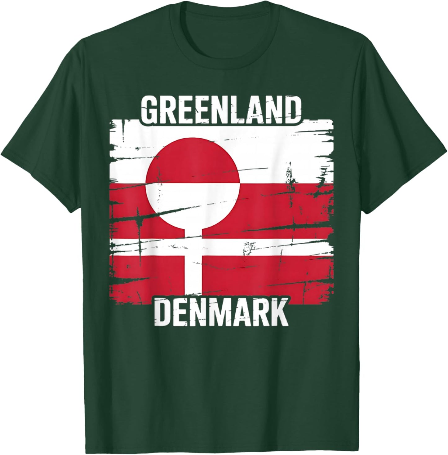 Greenland Denmark Flag United Stand Together Support Freedom T-Shirt - T-Shirt | Forest