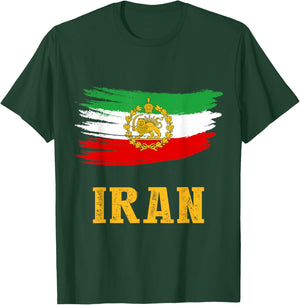 Iran Lion Sun Flag,Iran,Persian,Shir o Khorshid T-Shirt - T-Shirt | Forest
