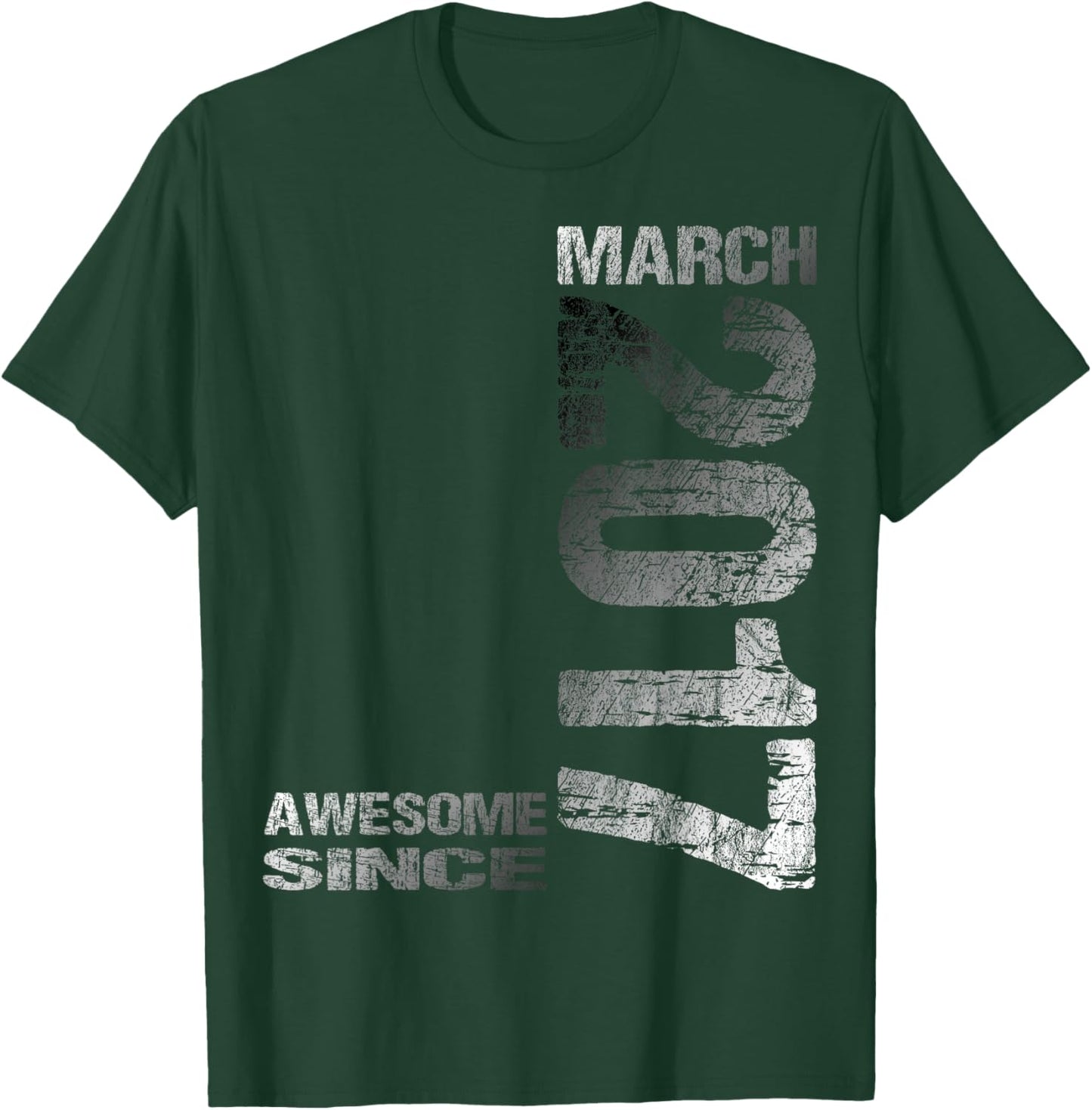 Awesome Since March 2017 Vintage 9. Birthday T-Shirt - T-Shirt | Forest