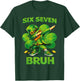 Six Seven Bruh 67 Meme St Patricks Day Teens Boys Girls Kids T-Shirt - T-Shirt | Forest