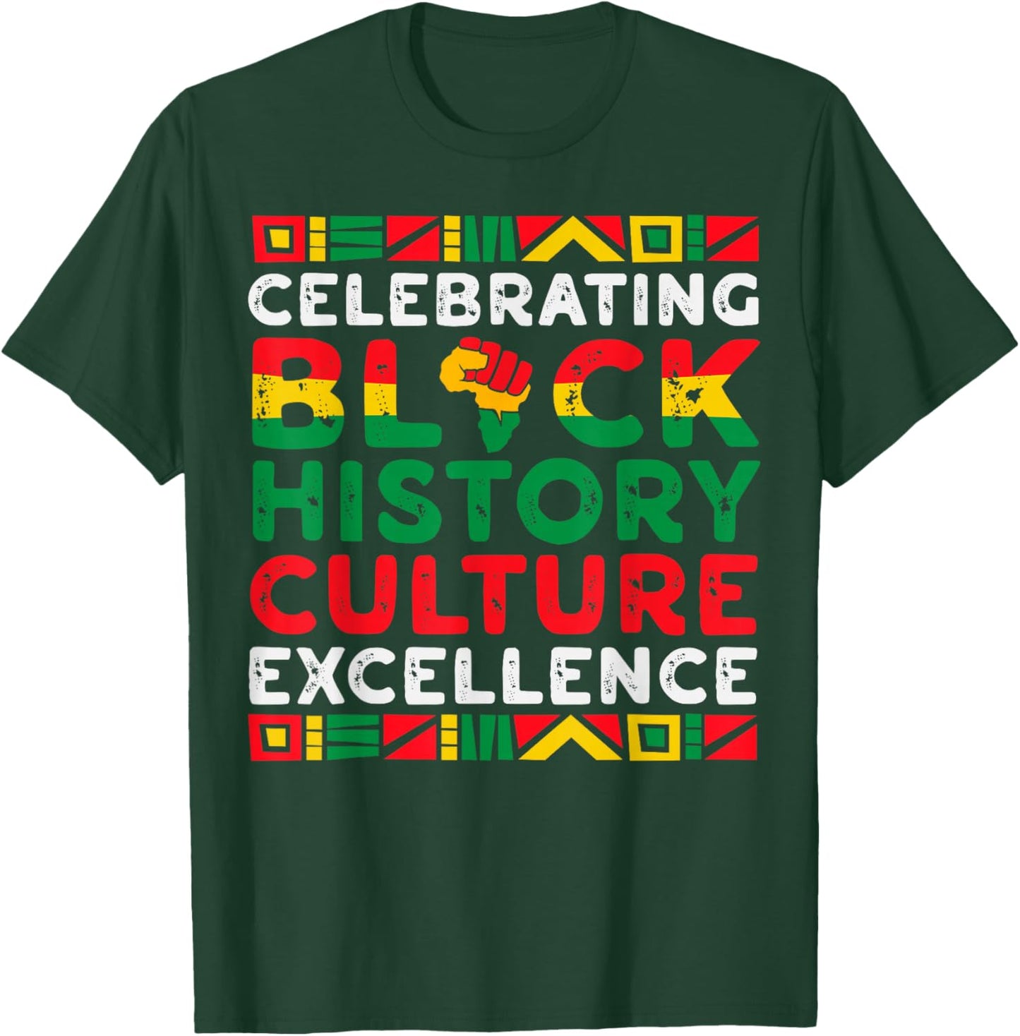 Celebrating Black History Month African American History T-Shirt - T-Shirt | Forest