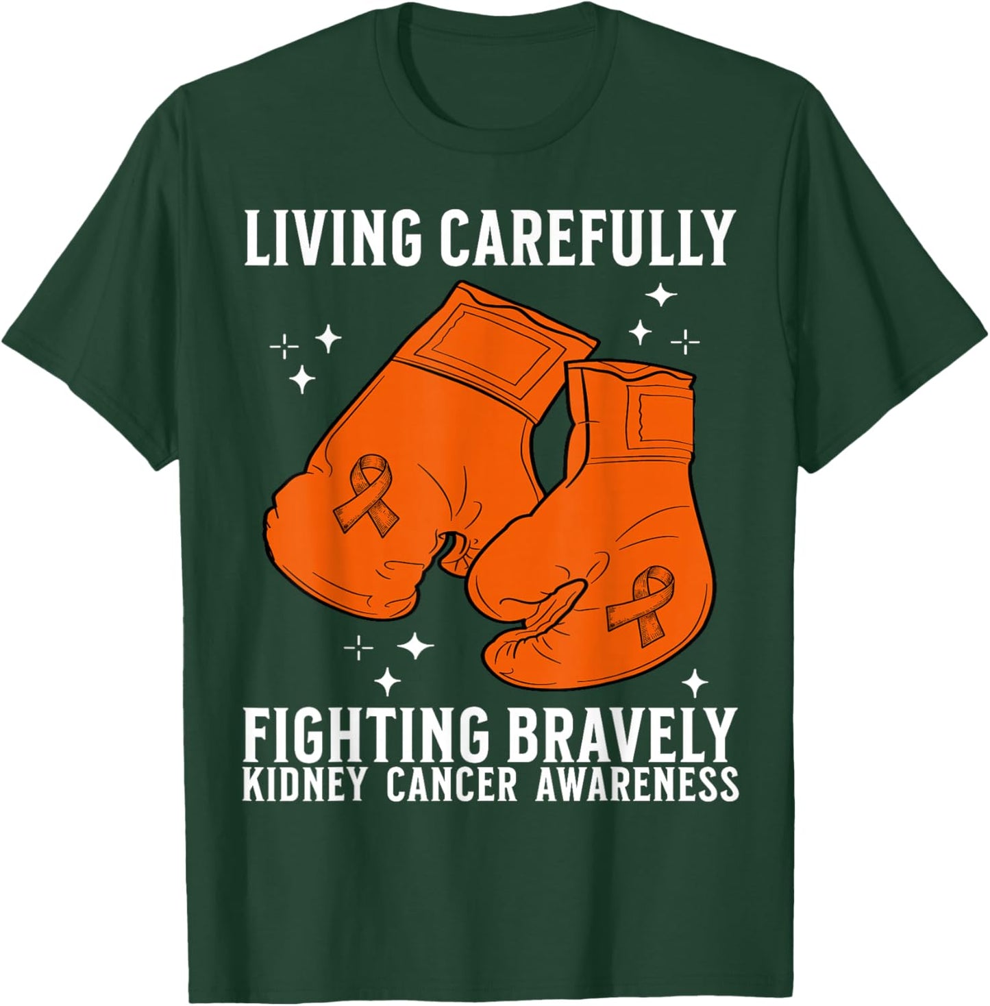 Kidney Cancer Awareness Products Gifts Kidney Cancer Fighter T-Shirt - T-Shirt | Forest
