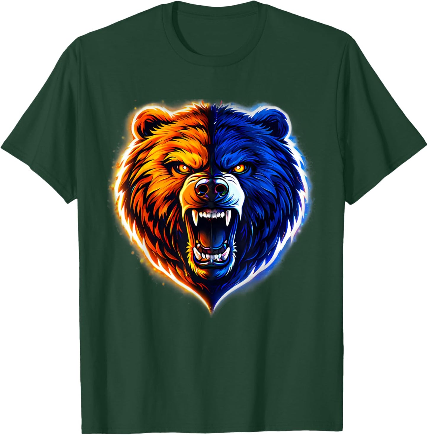 Graphic Bear Women Boys Girls Kids T-Shirt - T-Shirt | Forest