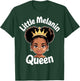 Little Melanin Queen African Girl Black History Month T-Shirt - T-Shirt | Forest