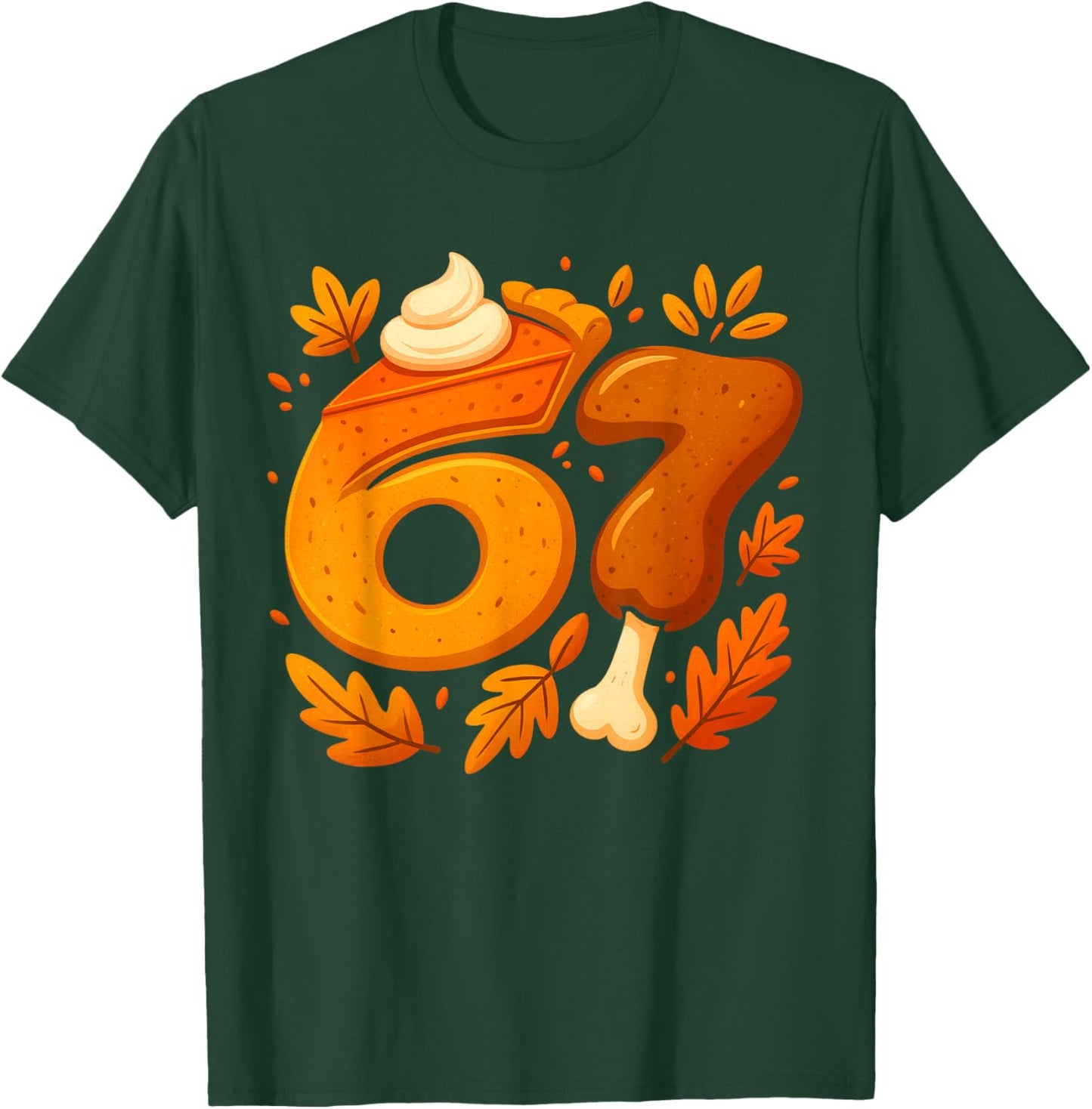 6 7 Six Seven Thanksgiving Gen Z Alpha Meme Slang Boys Kids T-Shirt - T-Shirt | Forest