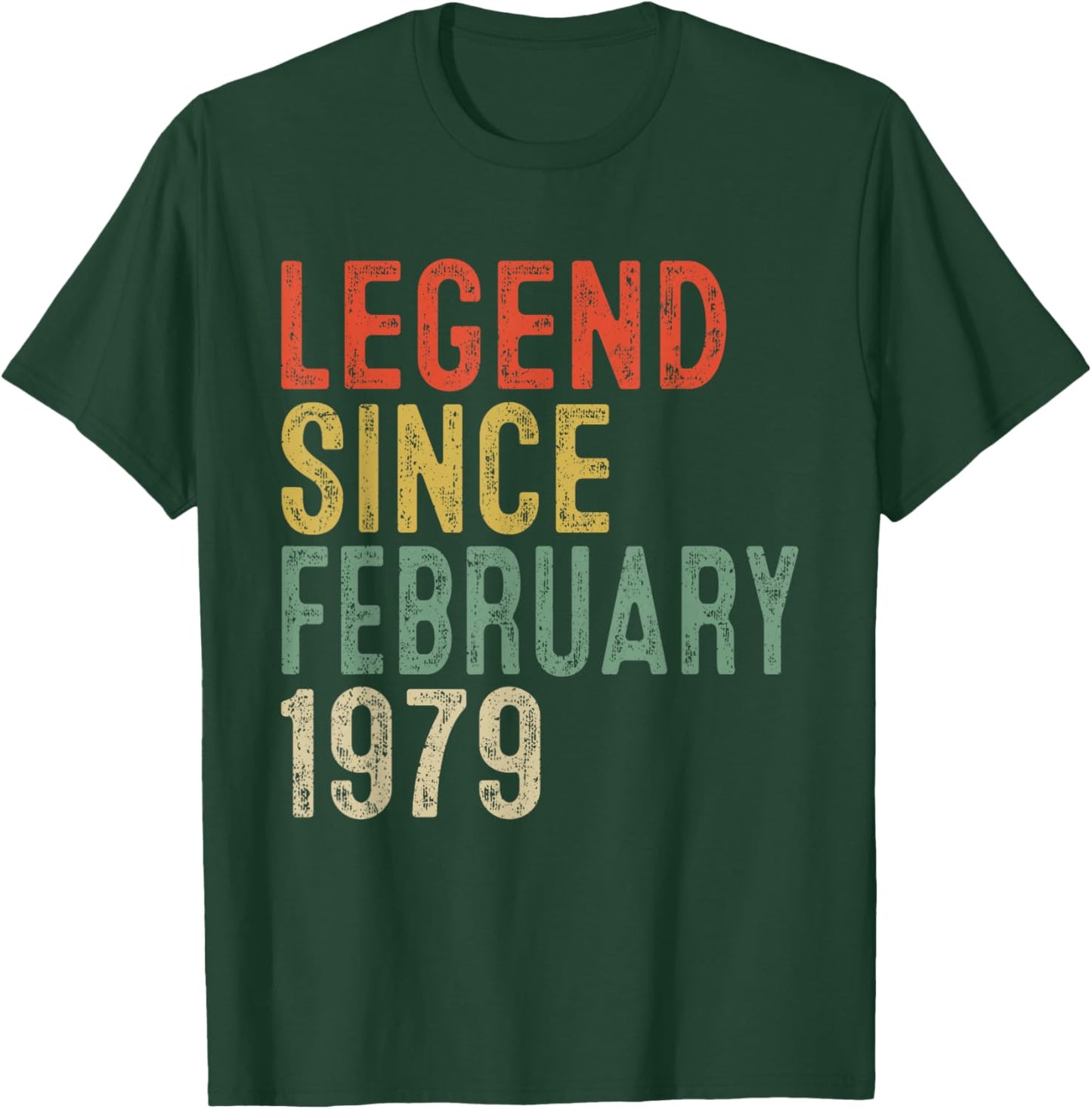 Legend Since February 1979 47th Birthday Gifts 47 Year Old T-Shirt - T-Shirt | Forest