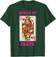 Queen of Farts Funny Poker Playing Card Humor T-Shirt - T-Shirt | Forest