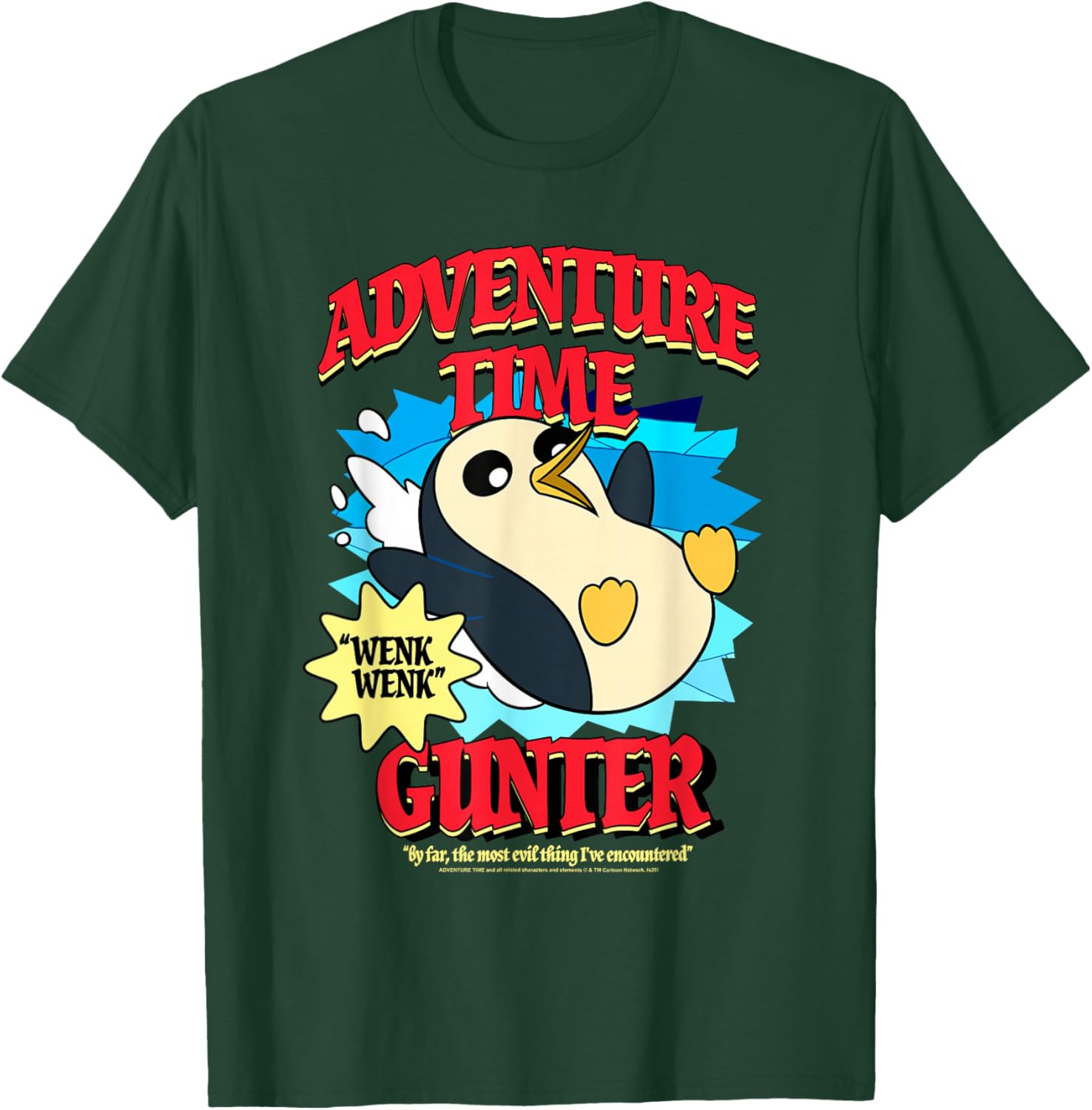 Adventure Time Penguin Gunter The Most Evil Funny Cartoon T-Shirt - T-Shirt | Forest
