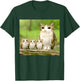 Meowl Mom with Babies meolws Funny cat owl Cute brainrot T-Shirt - T-Shirt | Forest
