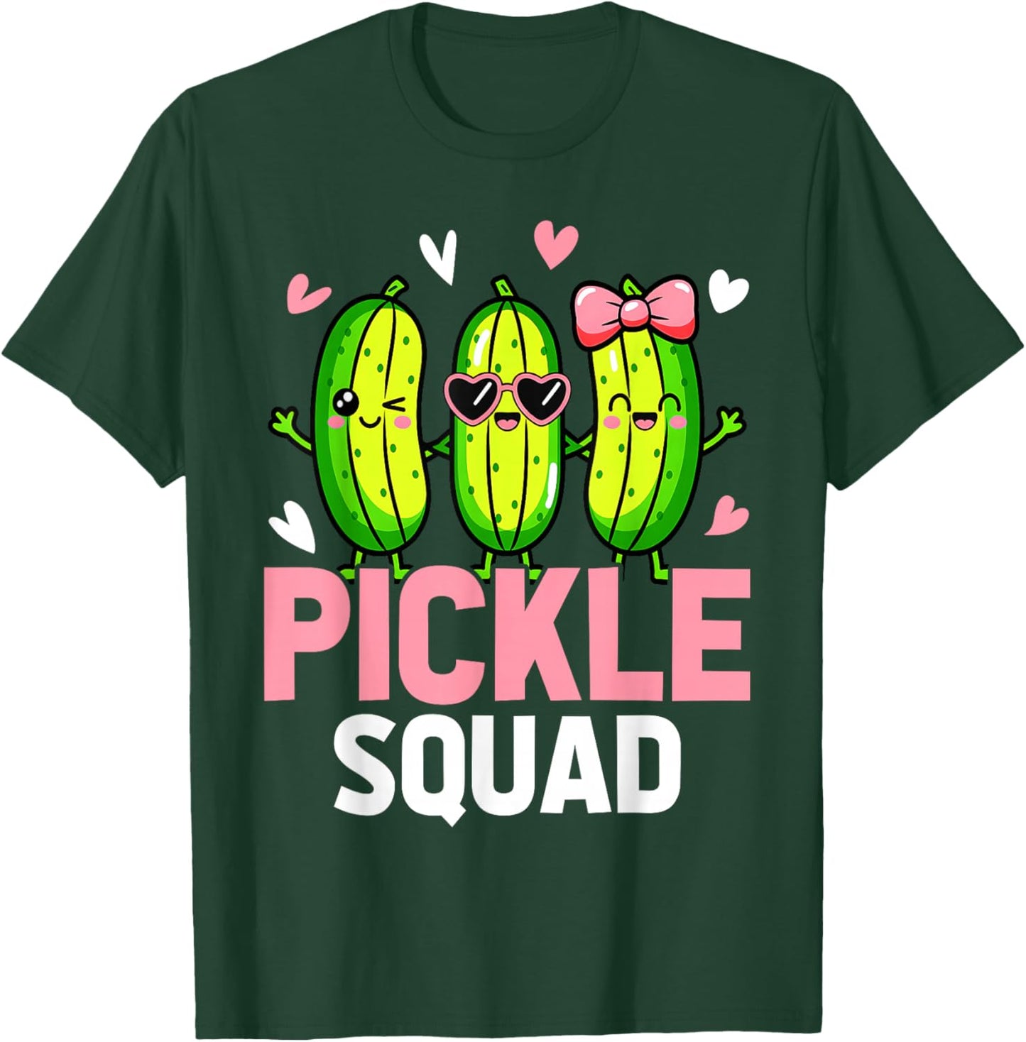 Cute Pickle Squad Funny Toddler Kids Boys Girls T-Shirt - T-Shirt | Forest