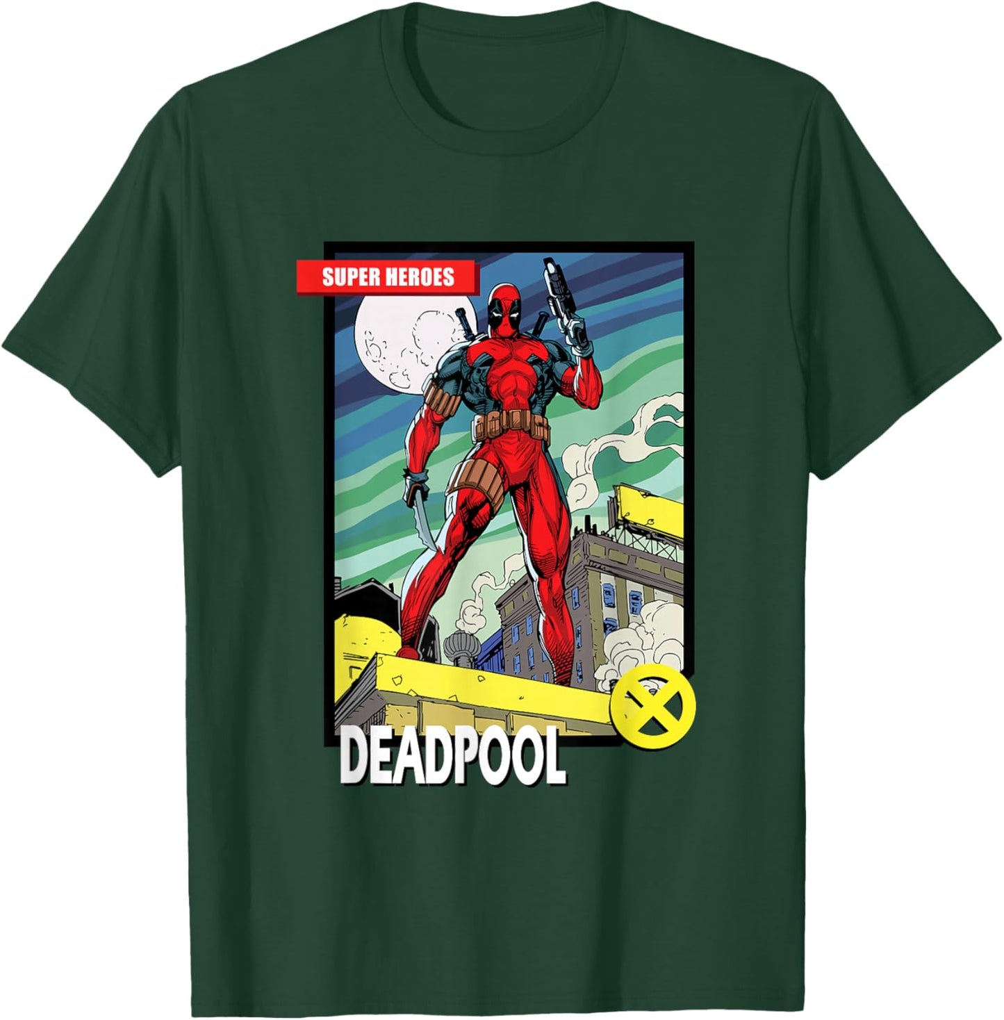 Marvel Comics Deadpool Vintage Book Art T-Shirt - T-Shirt | Forest