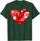 Valentines Day Heart Building Blocks Bricks Boys Kid Toddler T-Shirt - T-Shirt | Forest