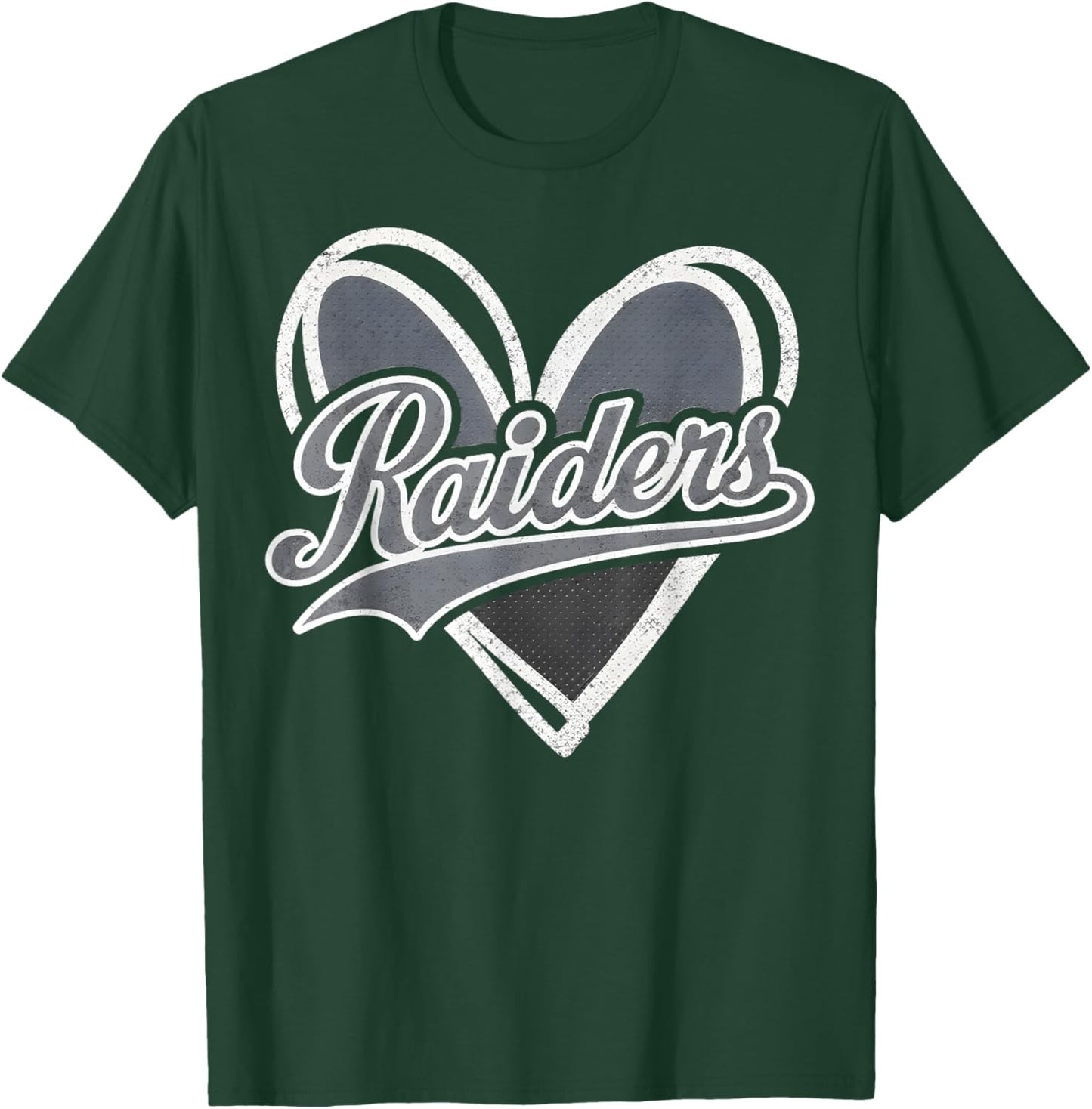 Raiders Heart Name Vintage Retro Men Women Girl Kid T-Shirt - T-Shirt | Forest