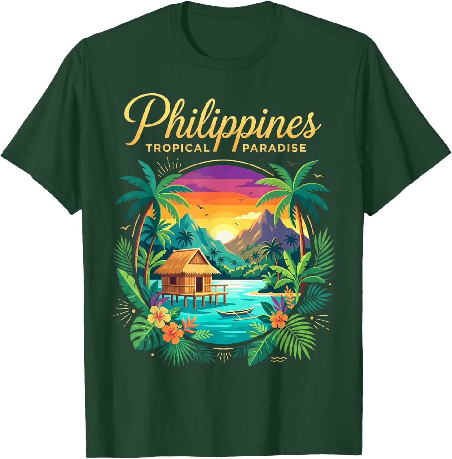 I Love Philippines Proud Pinoy Pinay Vacation Souvenir T-Shirt - T-Shirt | Forest