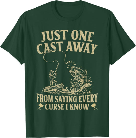 Fishing Humor Funny Fisherman Angler T-Shirt - T-Shirt | Forest