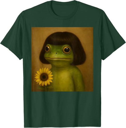 Funny Frog Bob Haircut Meme Women Kids T-Shirt - T-Shirt | Forest