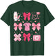 Nurse Valentines Coquette Bow Valentine Nursing RN PCT CNA T-Shirt - T-Shirt | Forest