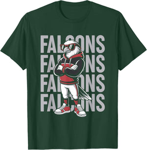 Retro Falcon Gift Women Boys Girls Kids T-Shirt - T-Shirt | Forest