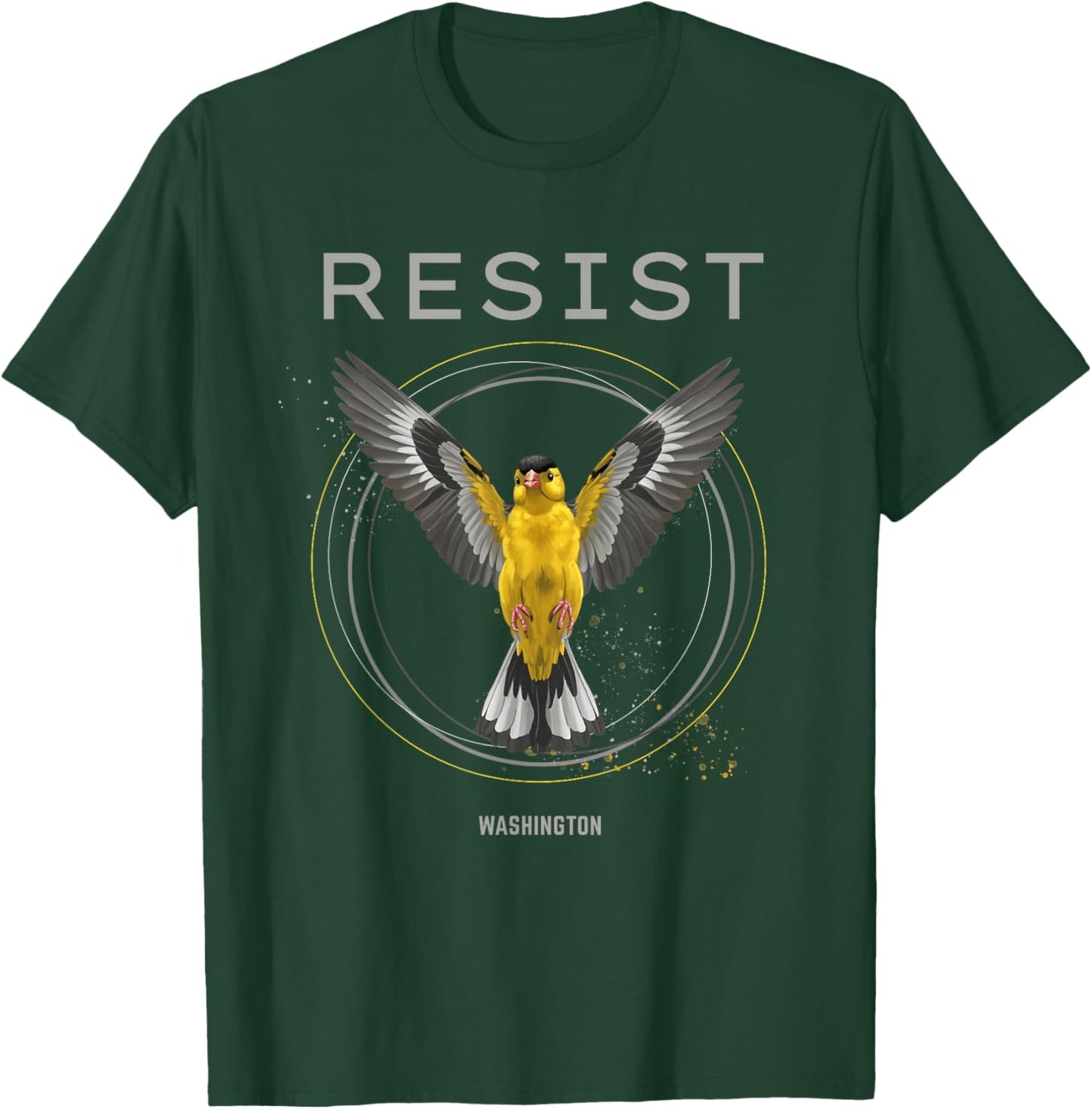 Washington Resist 2026 Rebel Alliance American Goldfinch T-Shirt - T-Shirt | Forest