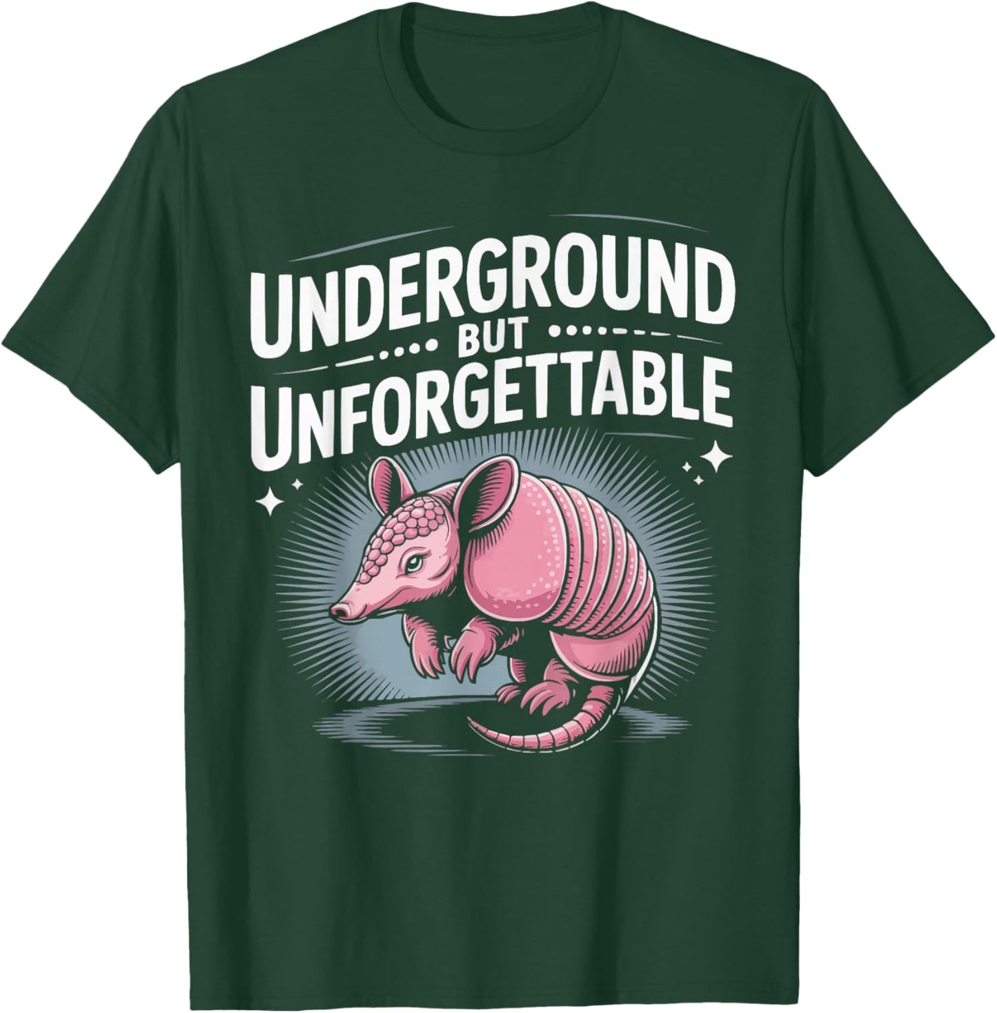 Pink Fairy Armadillo Lover Animal Cingulata Chlamyphoridae T-Shirt - T-Shirt | Forest