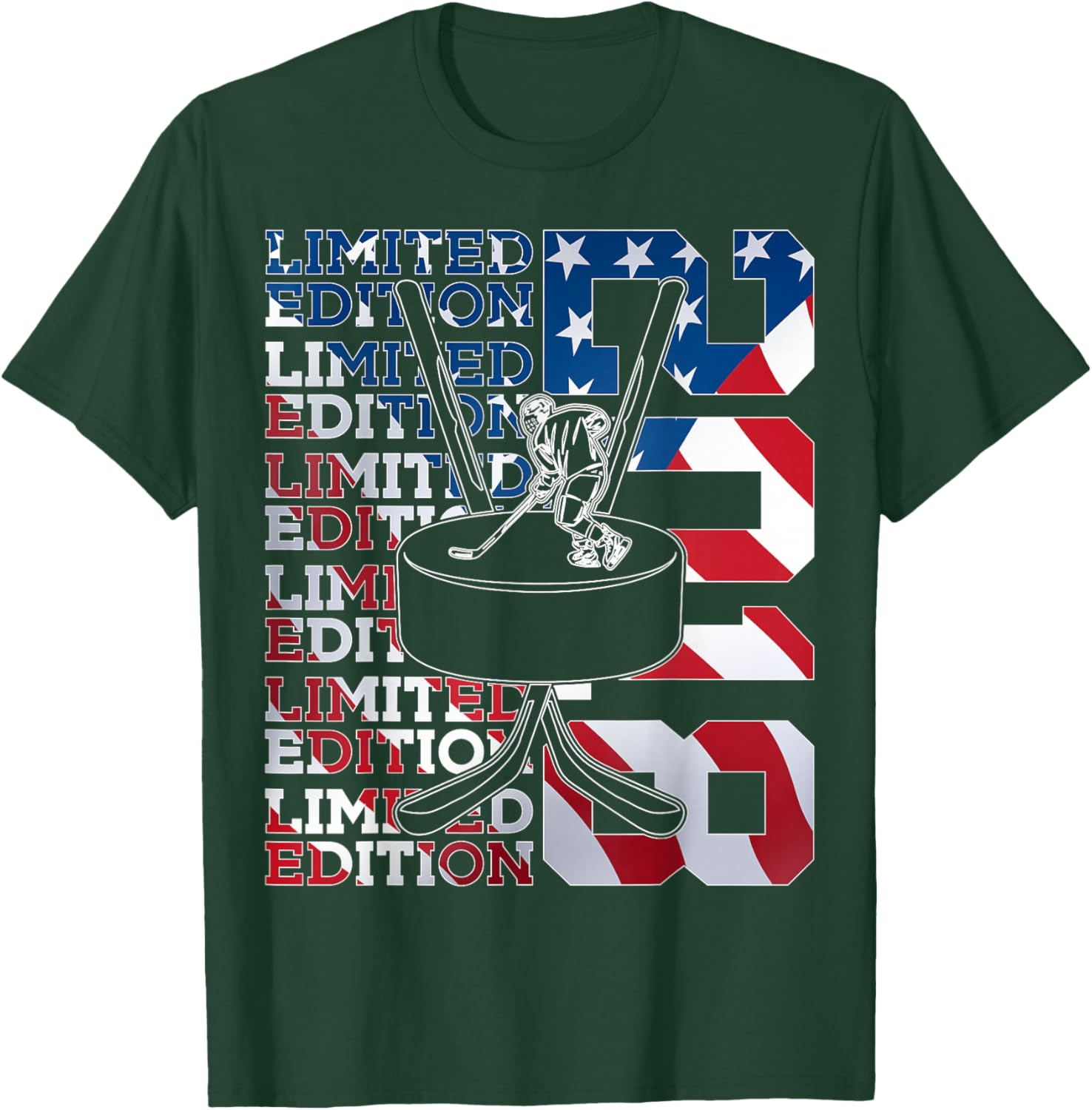 Limited Edition 2018 ICE Hockey 8TH Birthday T-Shirt - T-Shirt | Forest