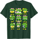St Patricks Day Shamrock Reading Books Teacher Student Kids T-Shirt - T-Shirt | Forest